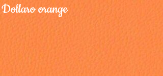 Цвет экокожи Dollaro Orange для медицинской банкетки со спинкой БС01, 2-х местной